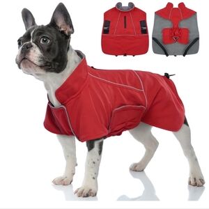 Doggie fleece lined winter jacket / raincoat.